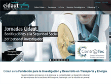 Tablet Screenshot of cidaut.es